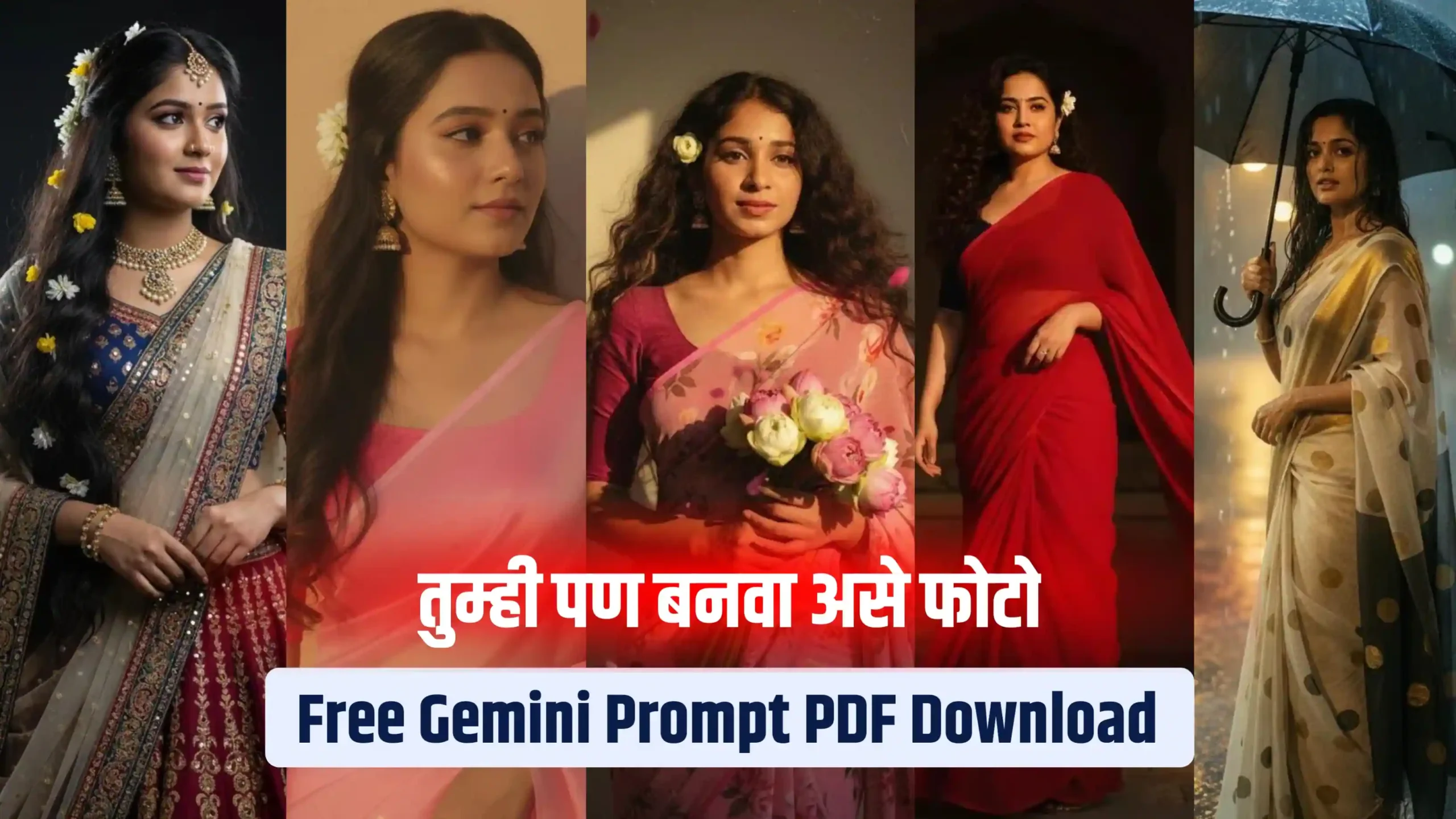 Google Gemini Ai Prompt Photo Editing | Gemini Nano Banana Ai Saree Photo Prompt Copy Paste