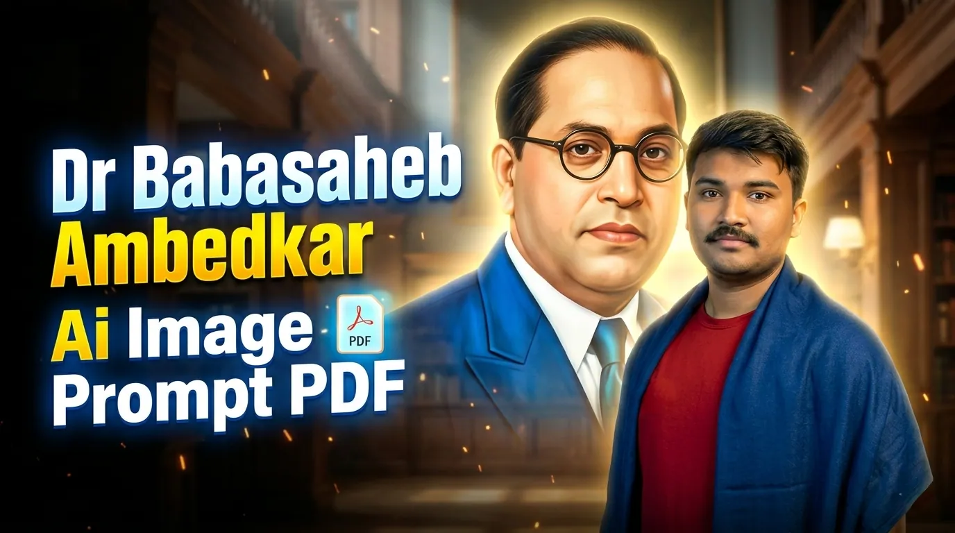 💙 Dr Babasaheb Ambedkar Jayanti Gemini Ai Images Prompt PDF | डॉ बाबासाहेब आंबेडकर जयंती Ai फोटो Prompt Free PDF